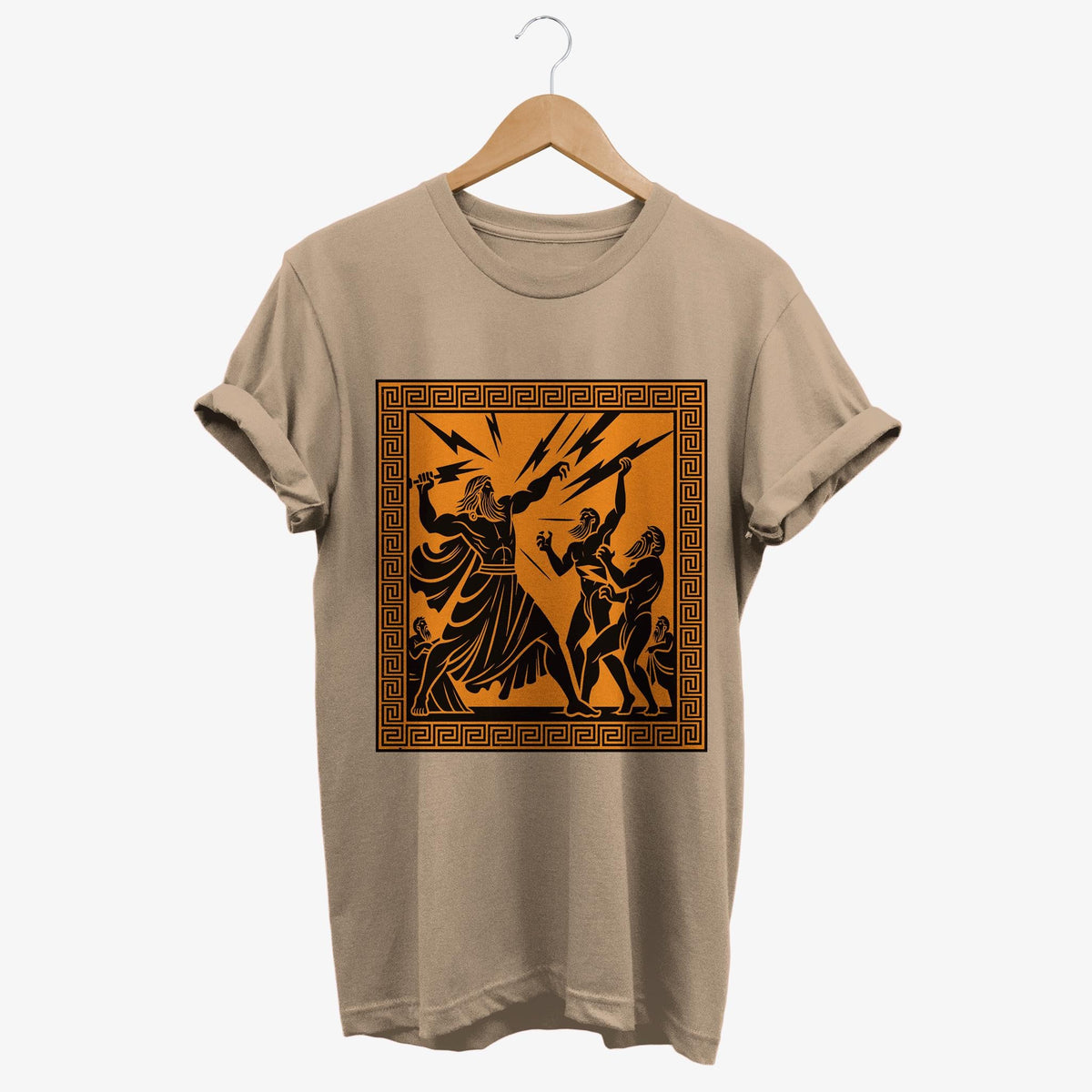 The Titanomachy Greek Mythology T Shirt Zeus vs Titans Tee Hellenic Myth Gift Graphic Tee – Everyday Comfort · Perfect For Daily Wear