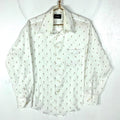 Vintage JC Penney Shirt XL White Long Sleeve Button Up Feather 80s Graphic Tee – Aesthetic Look · Must-Have Style