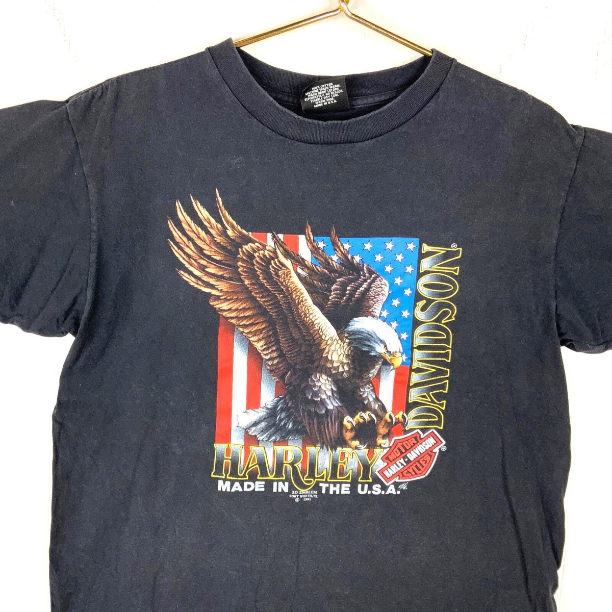 Vintage Harley Davidson 3D Emblem TShirt Large Made In Usa Double Sided 1991 Graphic Tee – Premium Graphic · Must-Have Style