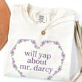 Pride and Prejudice Tee Shirt for Bookworm Who Loves Mr Darcy Funny Saying Classic Literature TShirt with Flowers Book Lover Gift Idea Graphic Tee – Cozy Vibes · High-Quality Print