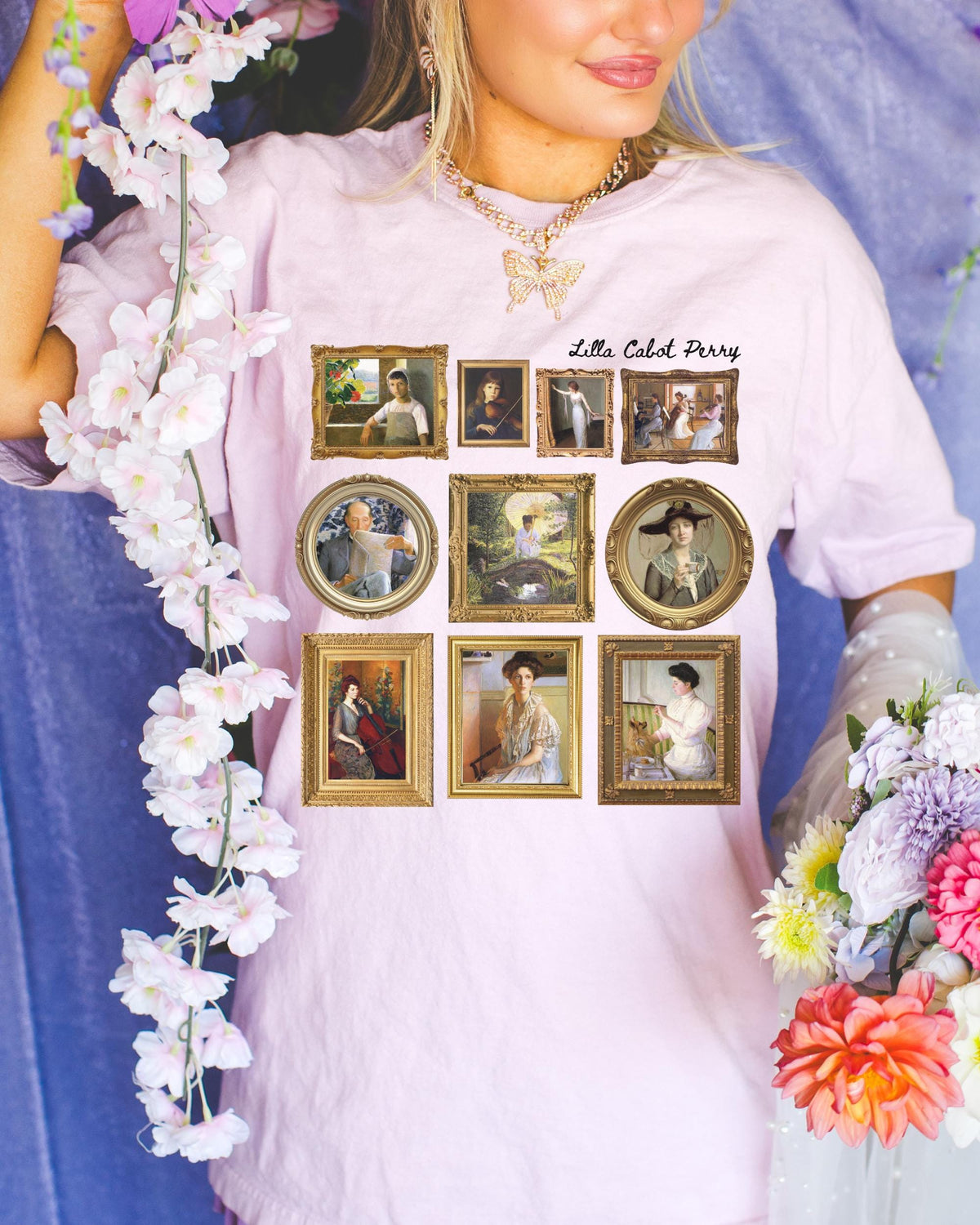 Lilla Cabot Perry Women39s Art History Tee Shirt 19th Century Impressionist Art American Female Artist Womens History Music Lover Gift Graphic Tee – Easygoing Wear · Must-Have Style
