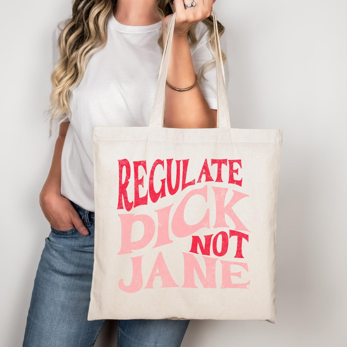 Regulate Dick Not Jane Pro Choice Anti Trump Anti Maga Feminist Tote Bag Feminism Bag Feminist Gifts Feminist Bag Roe v Wade Tote Bag – Soft Feel · Perfect For Daily Wear