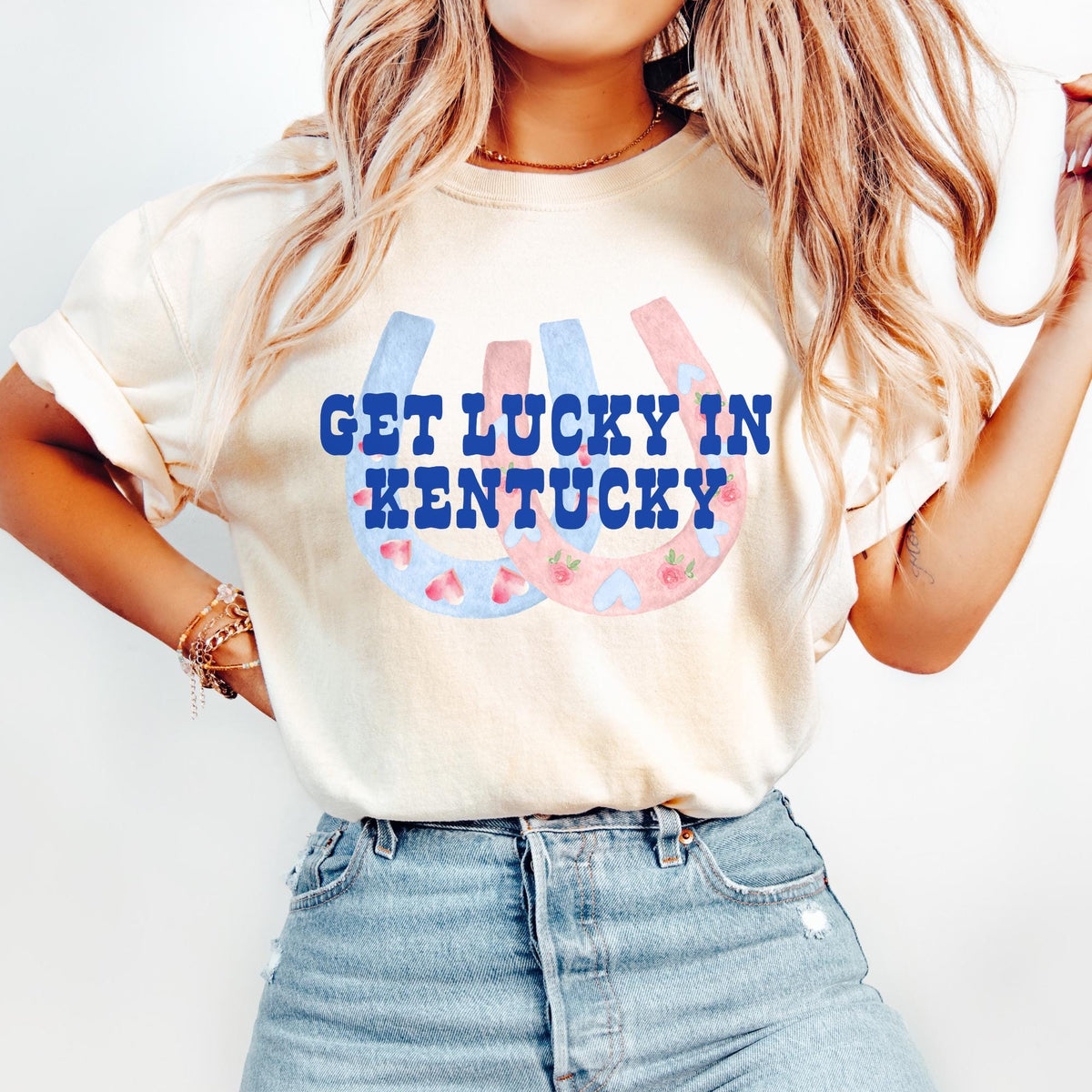 Get Lucky In Kentucky Derby Shirt Derby Tshirt Kentucky Shirt Kentucky Derby Tee Graphic Tee – Easygoing Wear · Perfect For Daily Wear