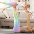 Mommy and Me Pastel Rainbow Leggings Mommy Daughter Matching Fitness Tights Mommy and Me Sets Mother Daughter Outfits Graphic Tee – Easygoing Wear · Top Pick For Any Outfit