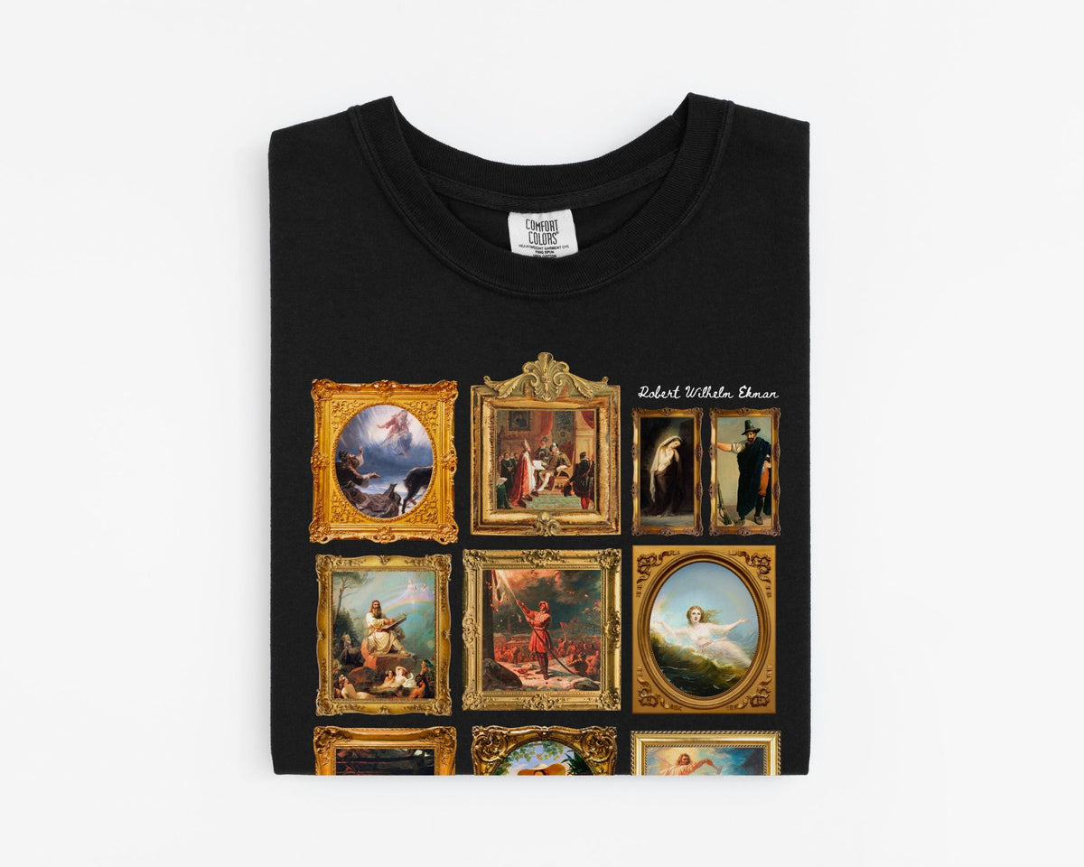 Robert Wilhelm Ekman Art History Tee Shirt Famous Paintings Finnish Romantic Art Movement Humanities Major Swedish History Lover Gift Graphic Tee – Cozy Vibes · High-Quality Print