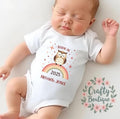 Born In 2025 Baby Gift Personalised Newborn Gift Set New Baby Romper Custom First Baby Grow Baby Girl Outfit Baby Announcement 1260 Graphic Tee – Soft Feel · High-Quality Print