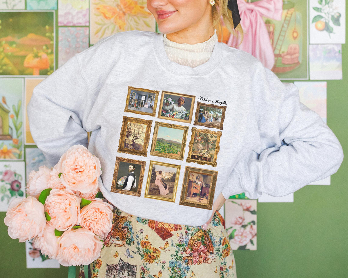 Frdric Bazille Art History Sweatshirt Famous Paintings Classic Art Impressionist Shirt Humanities Professor High School Art Teacher Sweatshirt – Bold Style · Must-Have Style