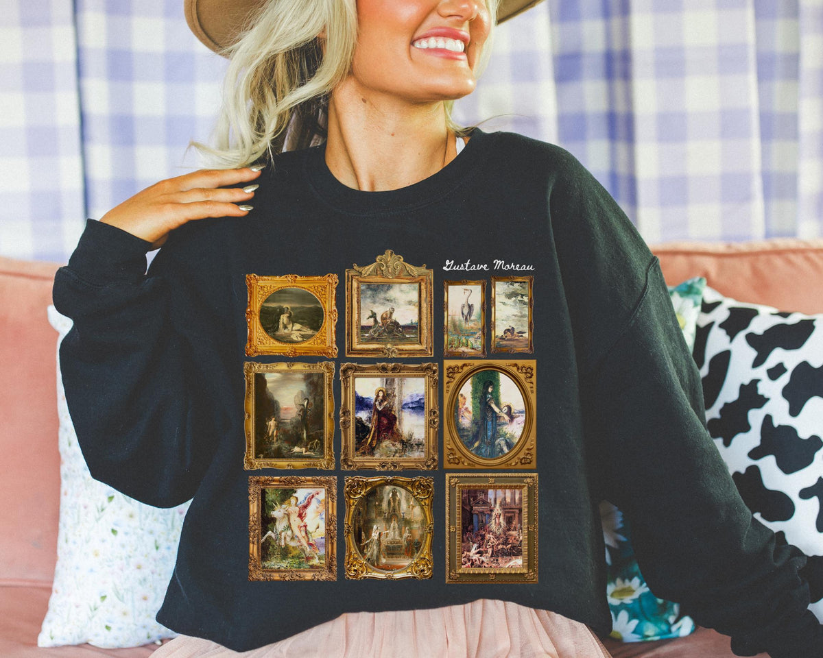 Gustave Moreau Art History Sweatshirt Famous Paintings 19th Century French Art History Humanities Professor Symbolism Art Movement Sweatshirt – Fan Favorite · Perfect For Daily Wear