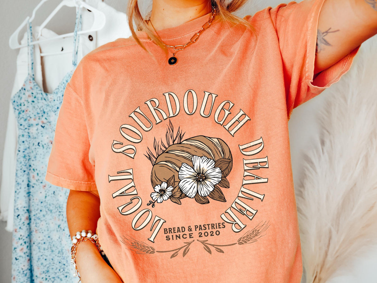 Local Sourdough Dealer Shirt Sourdough Starter Bread Baking Tee In My Sourdough Era Bread Maker Gift for Homemaker Sourdough Bread Tshirt Graphic Tee – Soft Feel · Top Pick For Any Outfit