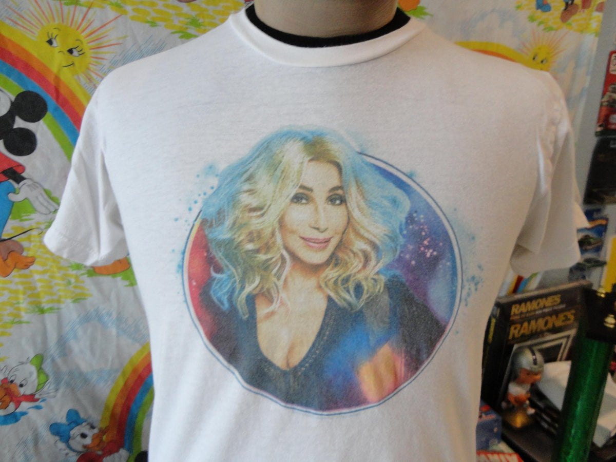 CHER White tee concert tour T Shirt Size M Graphic Tee – Premium Graphic · Perfect For Daily Wear