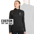 Custom Moisture Wicking Quarter Zip Sweatshirt Personalized Logo Performance Pullover Athletic Fit Corporate Team Apparel Sweatshirt – Feel-Good Design · Top Pick For Any Outfit