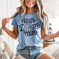 Baby Blue Bella Canvas 3001 T Shirt Mockup 3001 Bella Canvas Shirt Model T Shirt Mockup Bella Canvas Clean T Shirt Baby Blue Boho Mockup Graphic Tee – Everyday Comfort · High-Quality Print