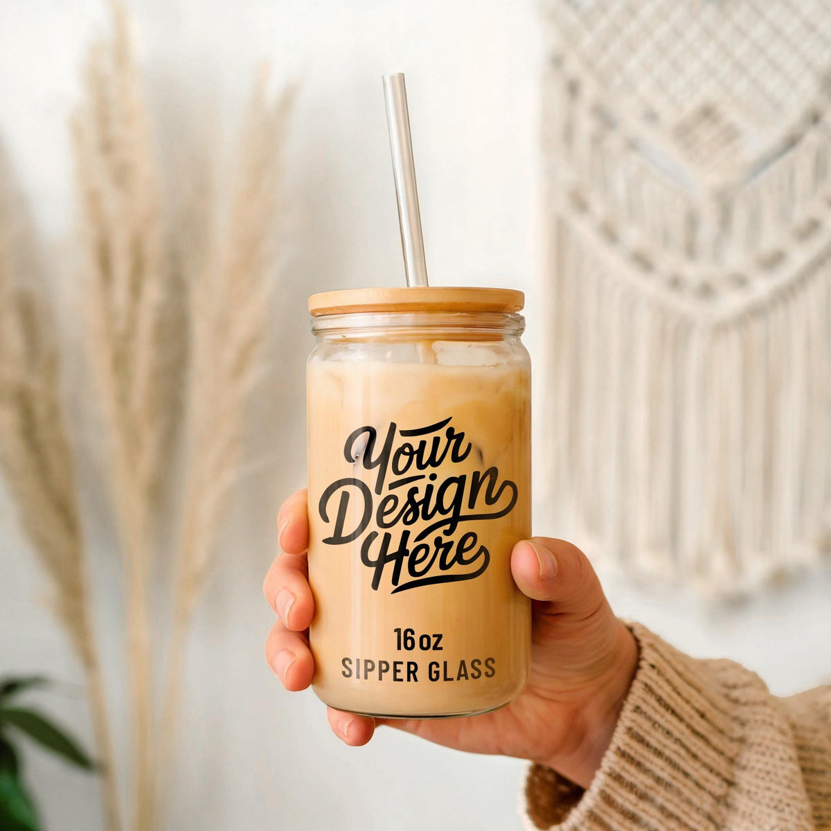 16oz Sipper Glass Can Mockup 16oz Glass Beer Can Mockup Printify POD 16 oz Libbery Sipper Glass Tumbler Can Template Glass Gift Mockup Graphic Tee – Bold Style · Perfect For Daily Wear