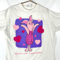 Vintage Piglet Disney TShirt XL White Single Stitch Cartoon Big Hearts 90s Graphic Tee – Bold Style · Top Pick For Any Outfit