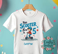 Kids Scooter King Tshirt Boy39s Birthday T shirt 5th Birthday Shirt Scooter Lover Gift Personalised Birthday Gift Idea Skater Tee 1188 Graphic Tee – Warm & Stylish · Must-Have Style