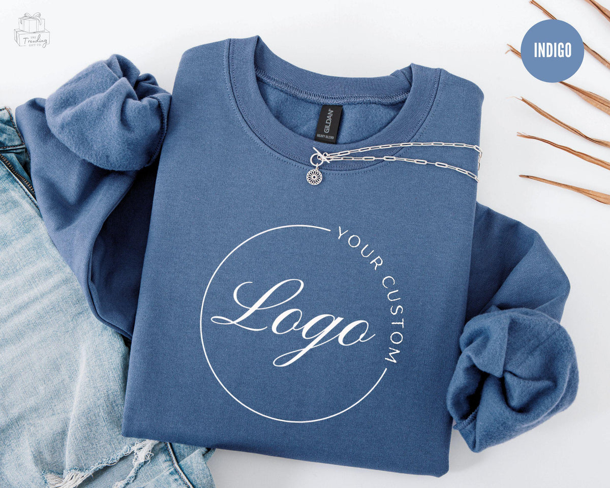 Custom Logo Sweatshirt Business Custom Logo Sweater Real Estate Sweatshirt Team Staff Logo Shirt Custom School Logo Shirt Company Logo Sweatshirt – Aesthetic Look · High-Quality Print