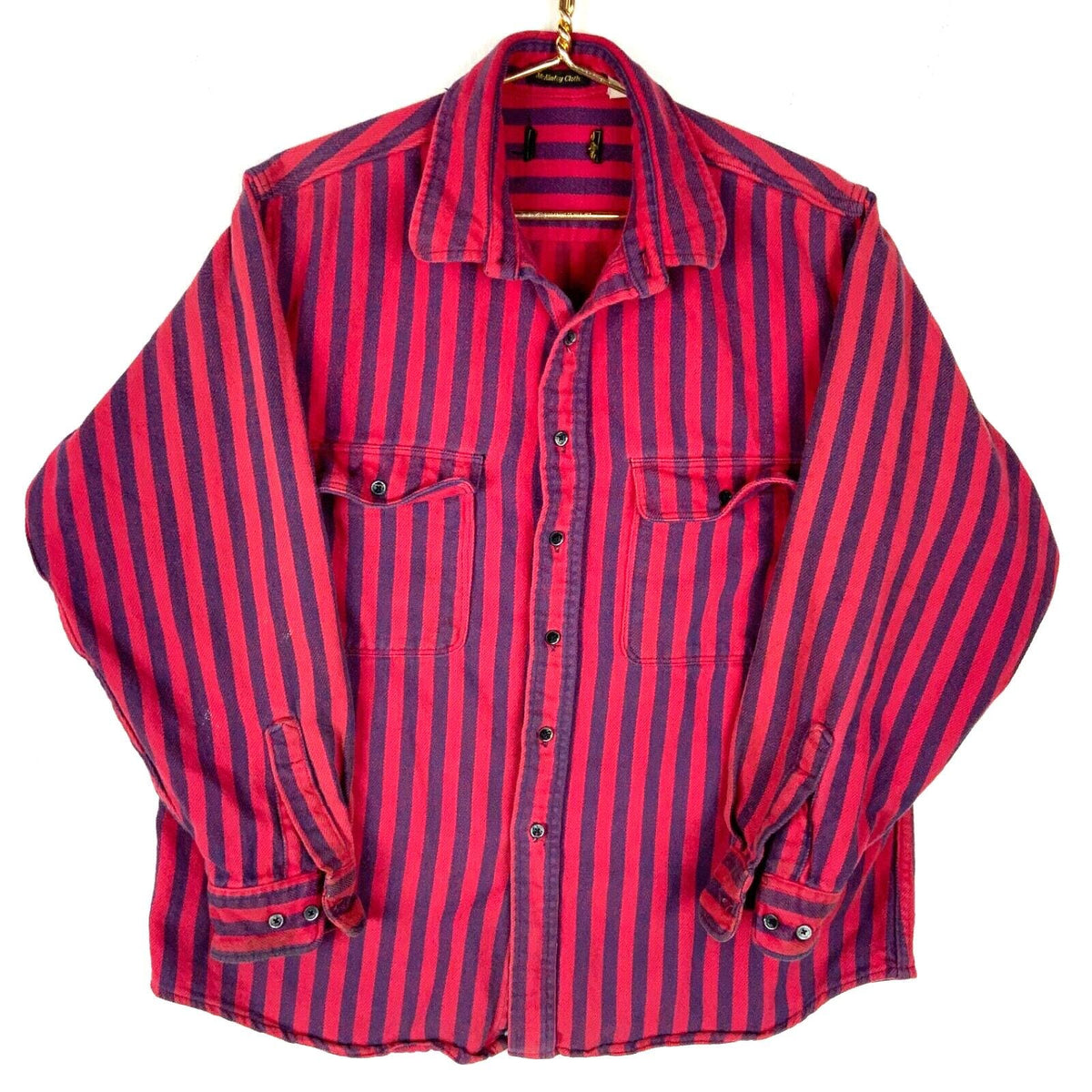 Vintage Eddie Bauer Flannel Shirt XL Red Striped Button Up Mckinley Cloth Graphic Tee – Fan Favorite · Perfect For Daily Wear