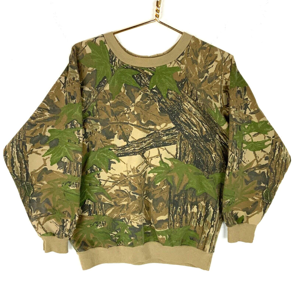 Vintage 1980s Real Tree Camouflage Sweatshirt Crewneck Large Brown Made In Usa Sweatshirt – Premium Graphic · Trending Graphic Apparel