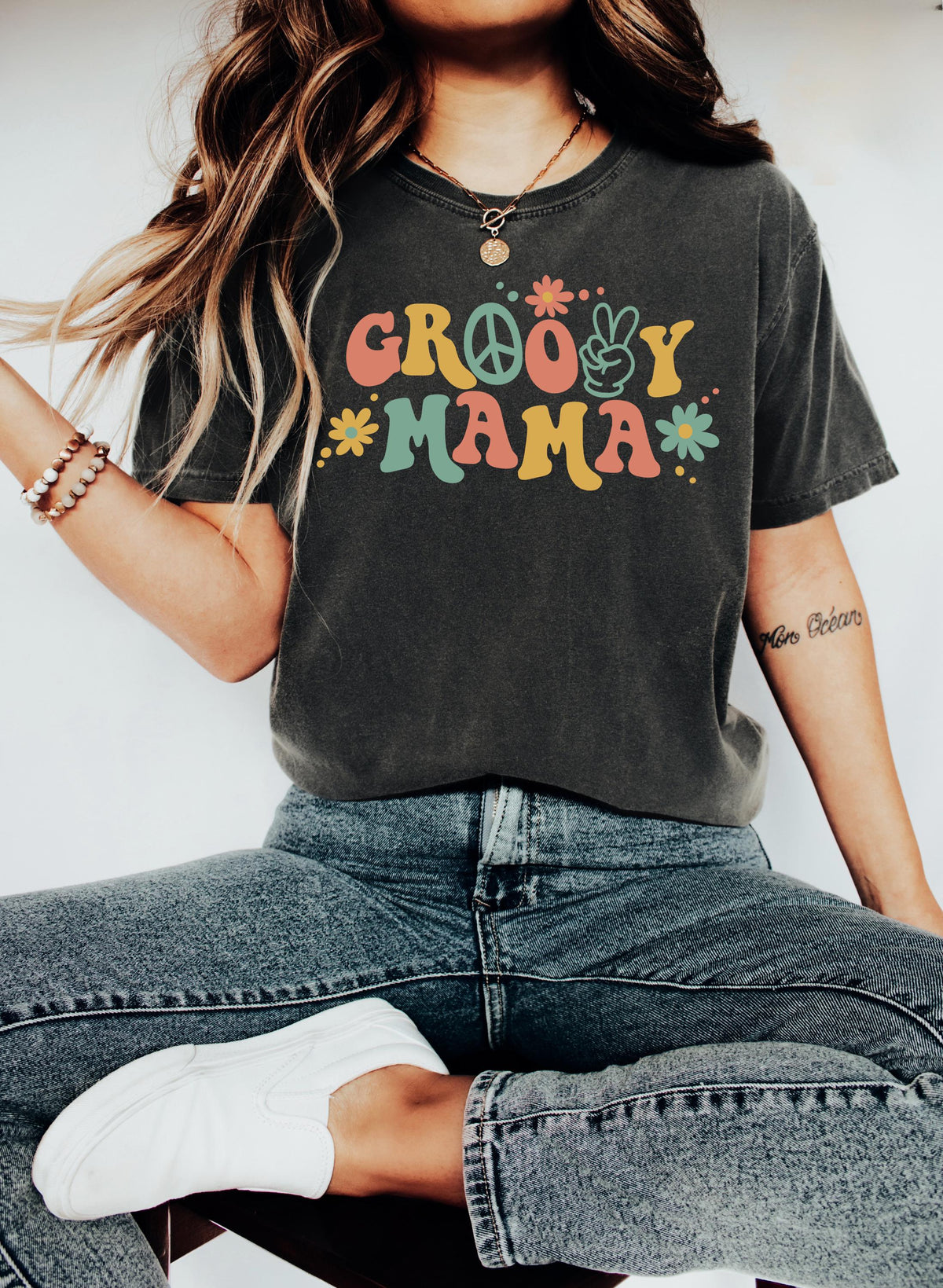 Groovy Mama Shirt Groovy Shirt Groovy Tee Groovy Birthday Party Outfit Groovy Tee Hippie Shirt Groovy Party Groovy Mom Graphic Tee – Soft Feel · Must-Have Style