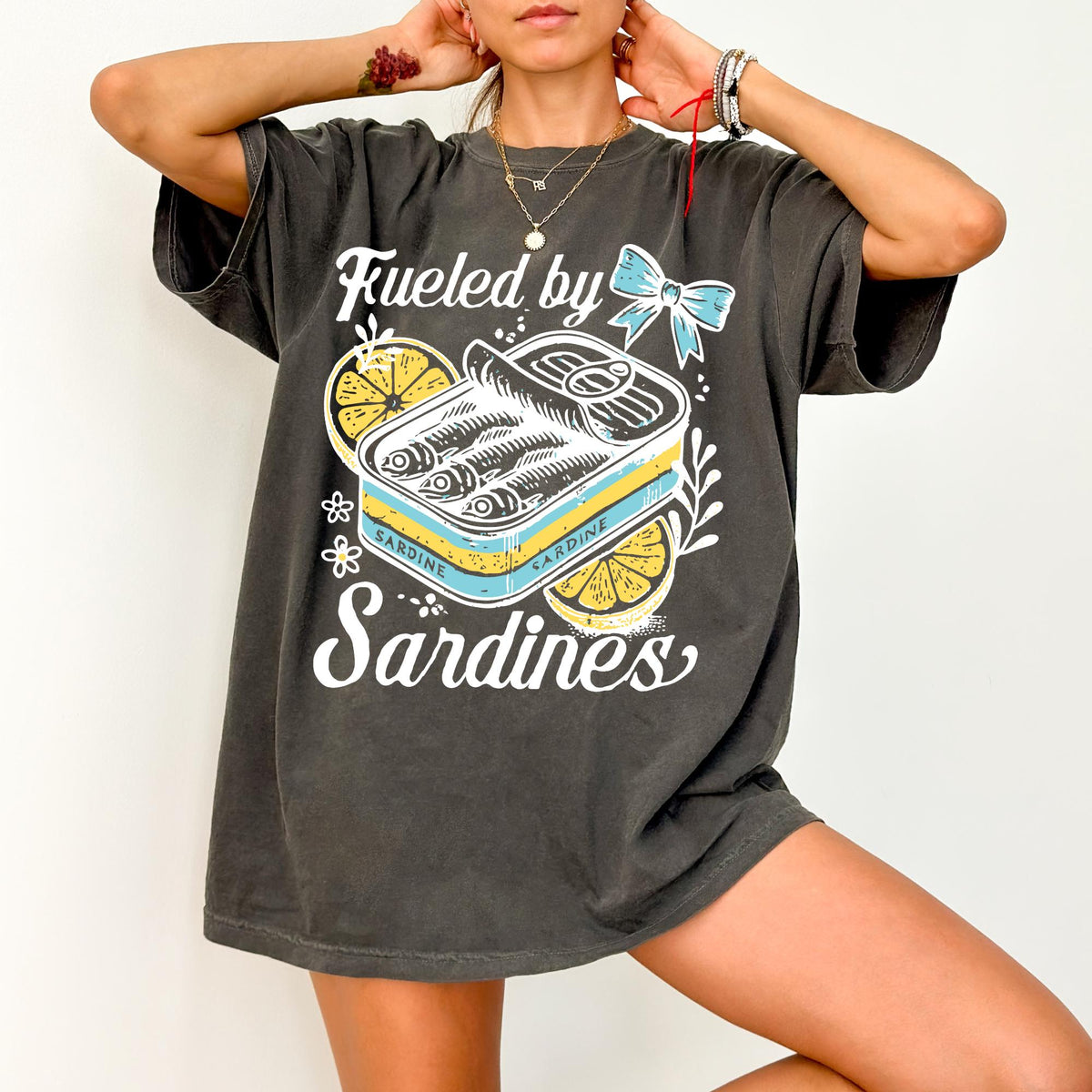 Comfort Colors Sardines Tinned Fish Sardines Shirt Downtown Girl Old Money Aesthetic Trendy Tshirt Coastal Tshirt Graphic Tee – Bold Style · Great Gift For Fans