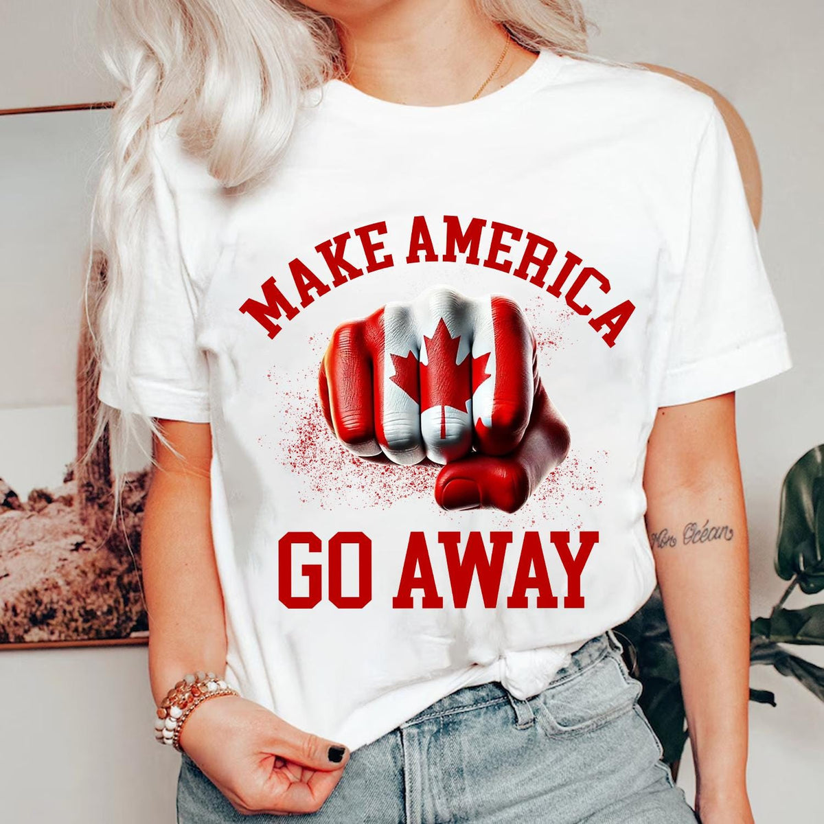 Never 51st State Canada Shirt gift for canadian not for sale proud canadian top trump canada Graphic Tee – Bold Style · High-Quality Print
