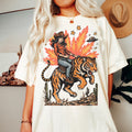 Tiger Shirt Girl Riding Tiger Retro Boho Tee Unisex Trendy Aesthetic Comfort Colors Shirt Oversized Graphic Tee Graphic Tee – Soft Feel · Trending Graphic Apparel
