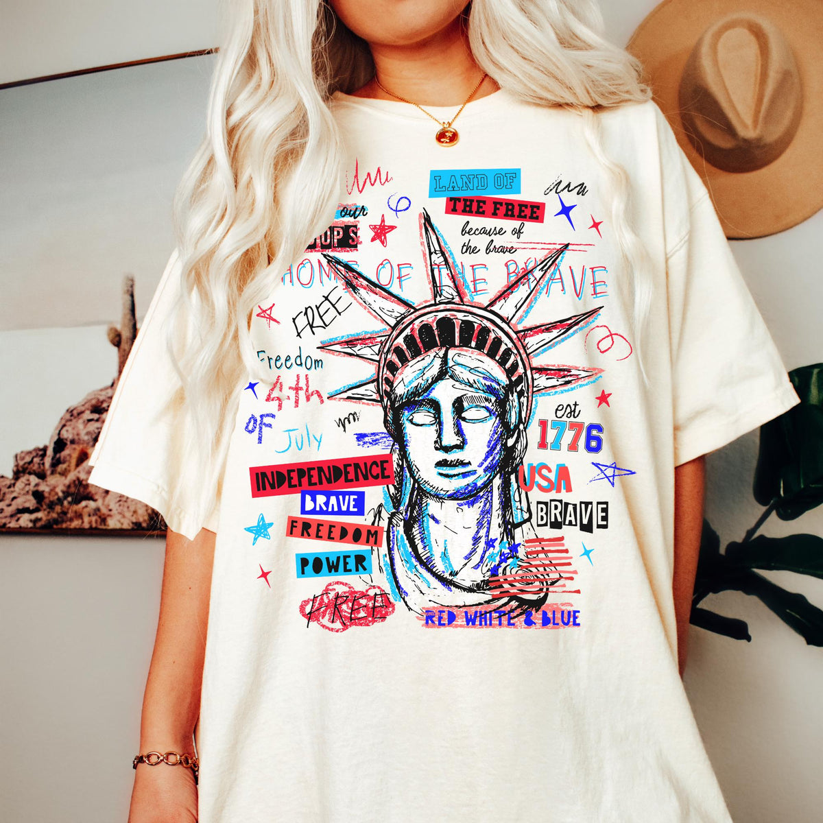 Retro Liberty Tshirt Statue of Liberty Party Usa TShirt Usa Patriotic Tee 4th of July Party TShirt Trendy Usa Celebration Shirt Graphic Tee – Bold Style · Must-Have Style