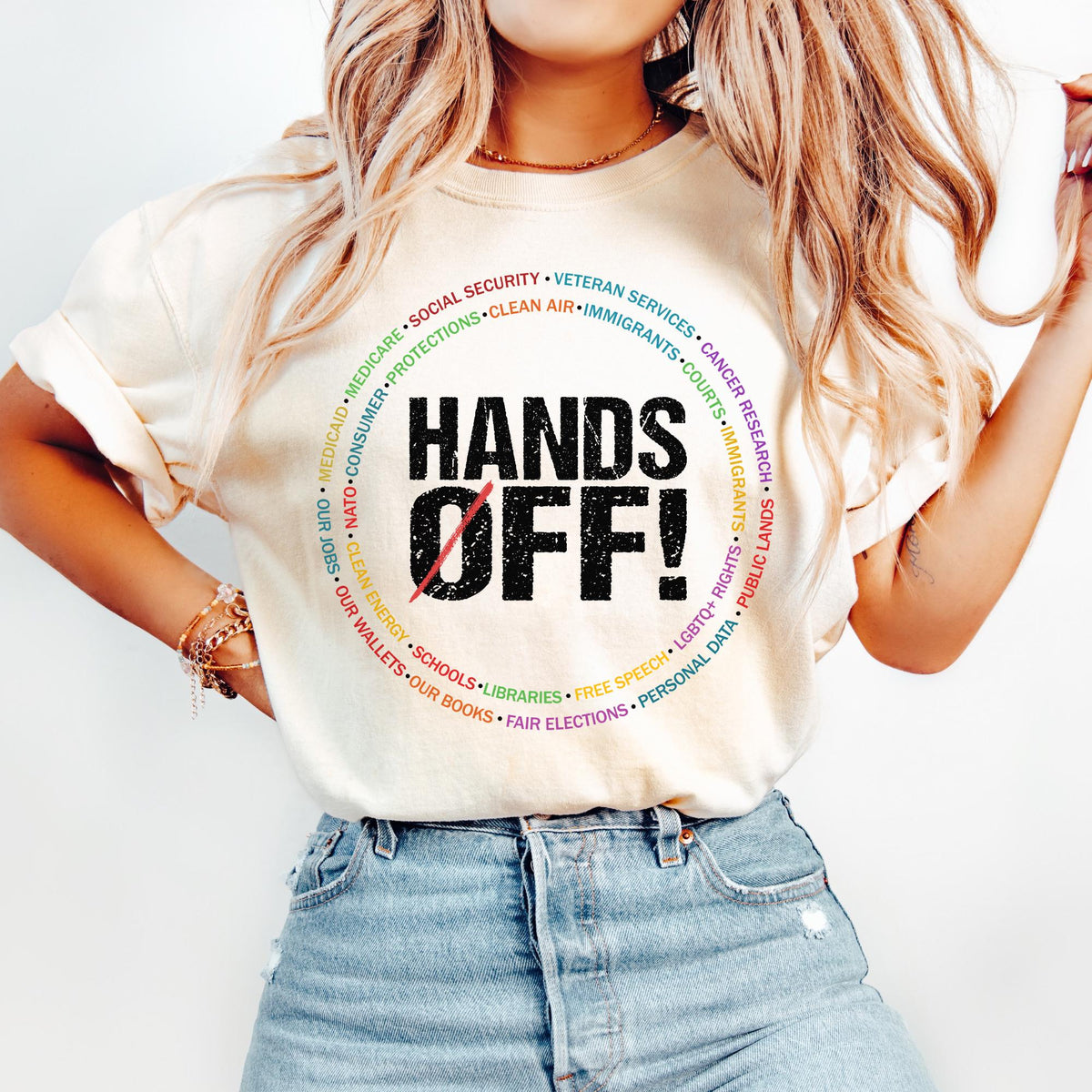 Hands Off Shirt Protest Shirt Protest Tshirt Anti Trump Shirt Social Justice Shirt Anti Racist Shirt Anti Maga Graphic Tee – Aesthetic Look · Must-Have Style