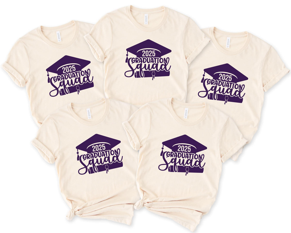 2025 Graduate Squad Shirt Graduate Shirts 2025 Class of 2025 ShirtGraduation Shirt for Woman Graduate Party Shirt Graduation Gift Graphic Tee – Cozy Vibes · Must-Have Style