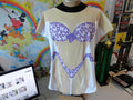 Vintage 9039s Bikini Purple Butterfly Cover Up beach AOP Hawaii T Shirt Size XL Graphic Tee – Premium Graphic · High-Quality Print