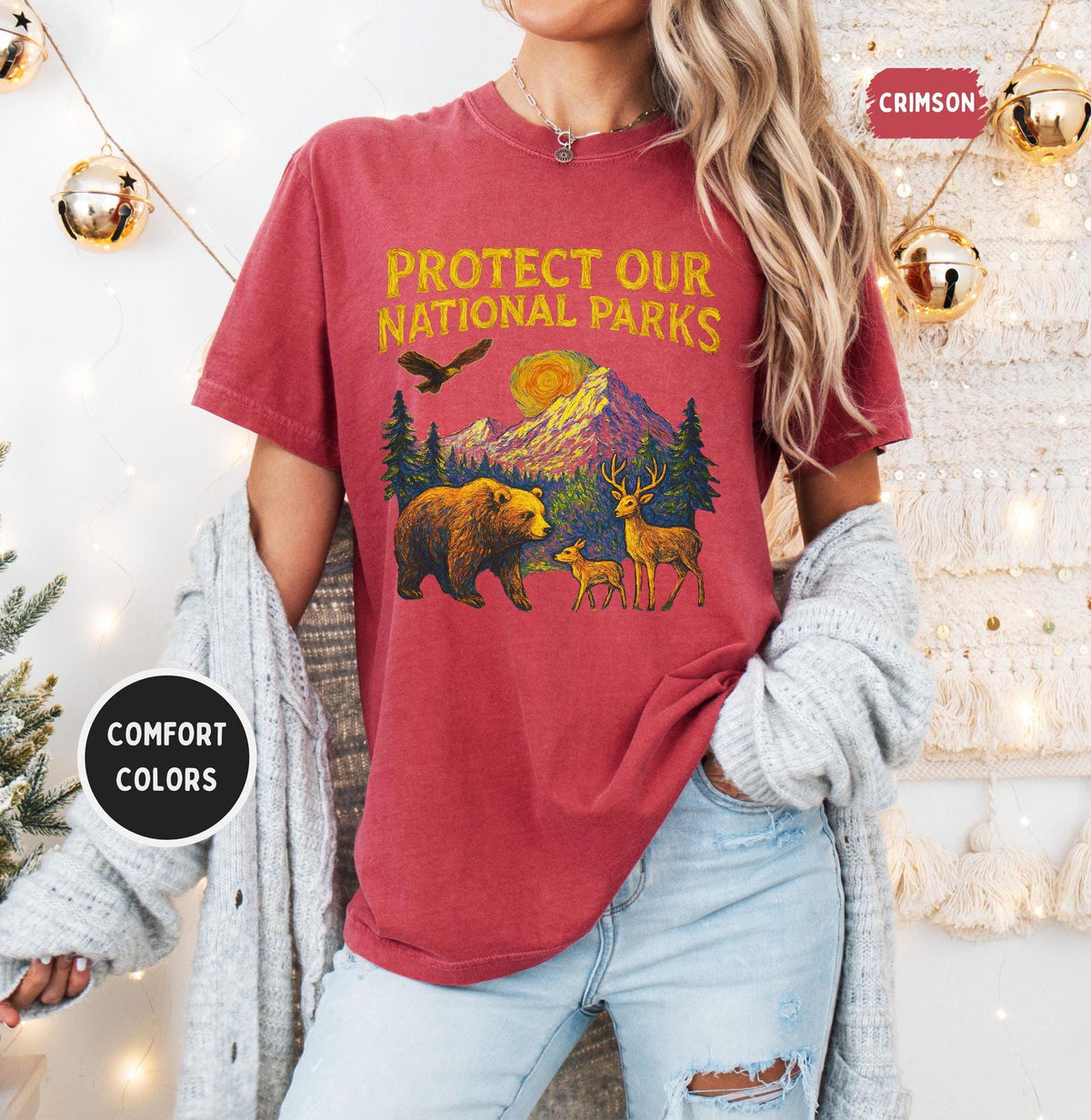 Retro Protect our National Park Tshirt Vintage Tee Outdoor Adventure Shirt Earth Day Gift Nature Lover Top Activist tee Granola Girl Graphic Tee – Fan Favorite · Must-Have Style