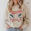 Retro Minnesota Baseball Sweatshirt Crewneck Jumper Unisex Sports Team Clothing Gift for Baseball Fans Twin city Apparel Gameday sweater Sweatshirt – Feel-Good Design · Perfect For Daily Wear