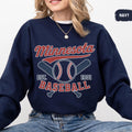 Retro Minnesota Baseball Sweatshirt Crewneck Jumper Unisex Sports Team Clothing Gift for Baseball Fans Twin City Fan Apparel Gameday Sweatshirt – Everyday Comfort · Top Pick For Any Outfit