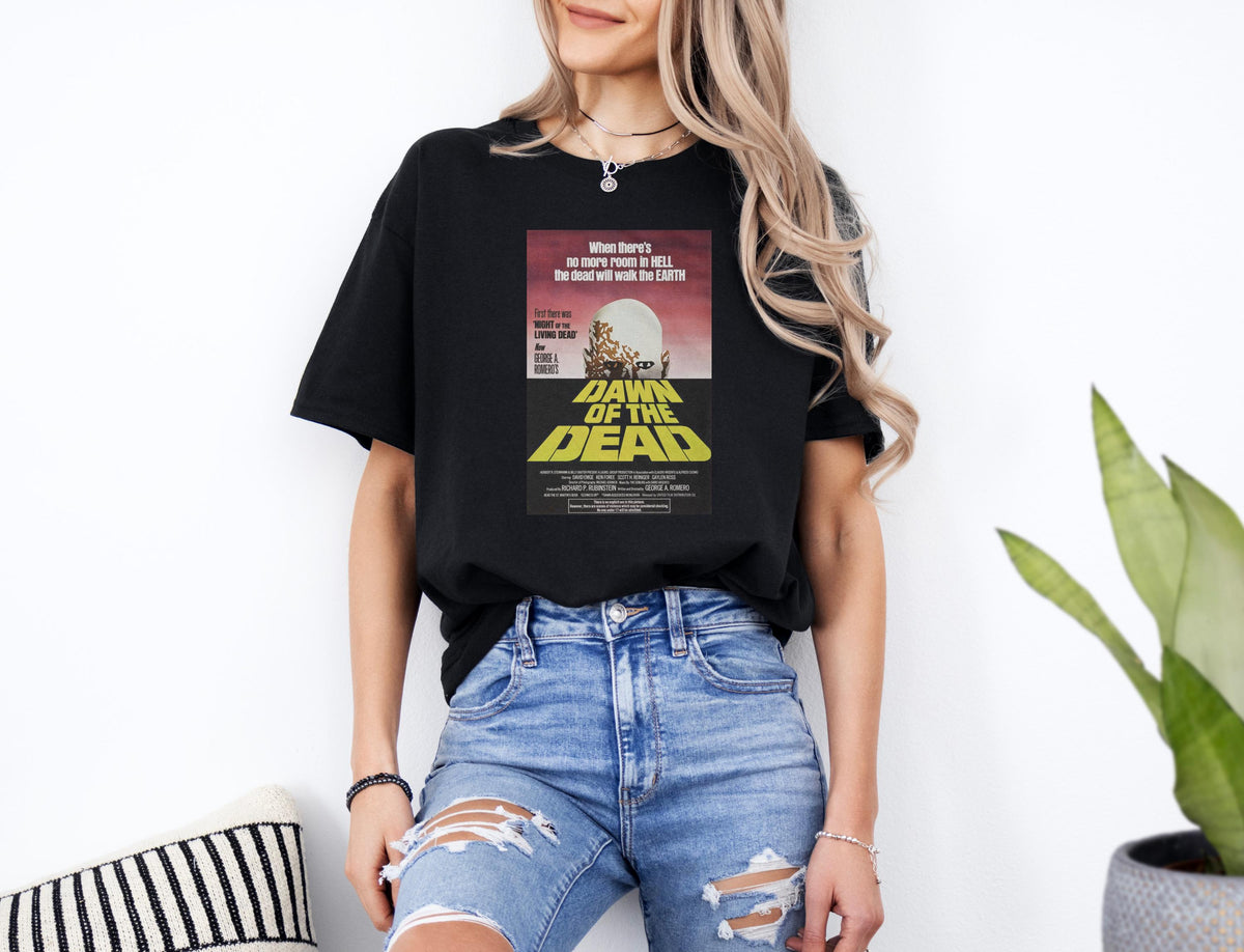 Dawn Of The Dead Shirt Classic Horror Movie Tee Zombie Graphic T Shirt Retro Scary Film Shirt Undead Fan Gift Tee Horror Movie Fan Gift Graphic Tee – Bold Style · Must-Have Style