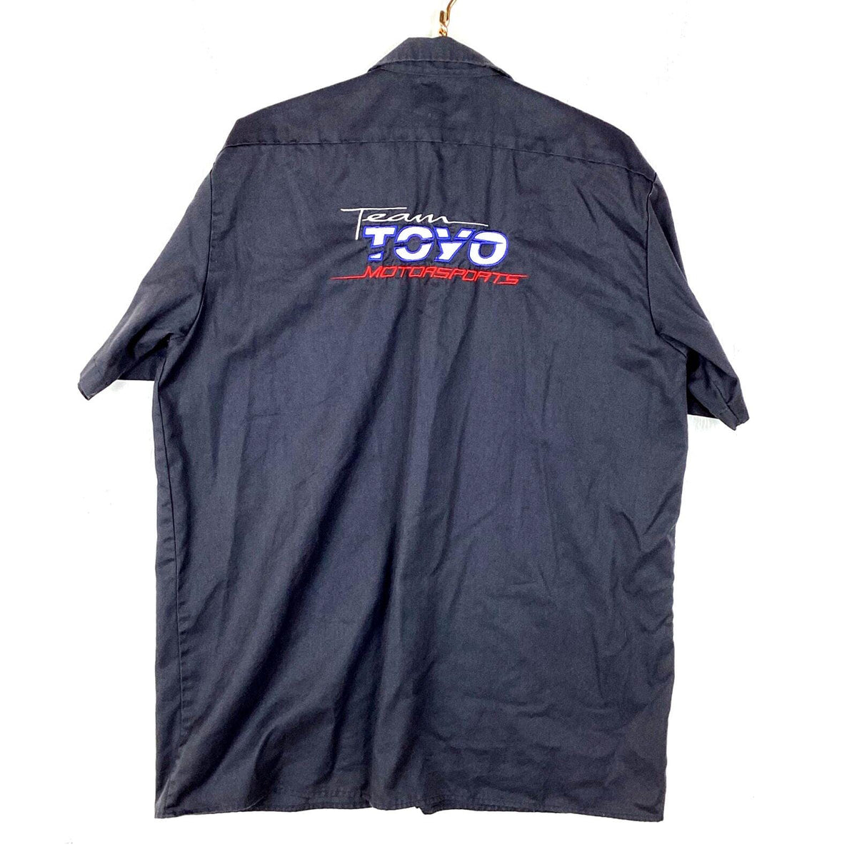 Dickies Toyo Motorsports Shirt Size XL Grey Button Up Embroidered Short Sleeve Graphic Tee – Aesthetic Look · Trending Graphic Apparel