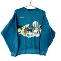 Vintage Wolf Wildlife Sweatshirt Crewneck Size Large Green All Over Print 90s Sweatshirt – Premium Graphic · Trending Graphic Apparel