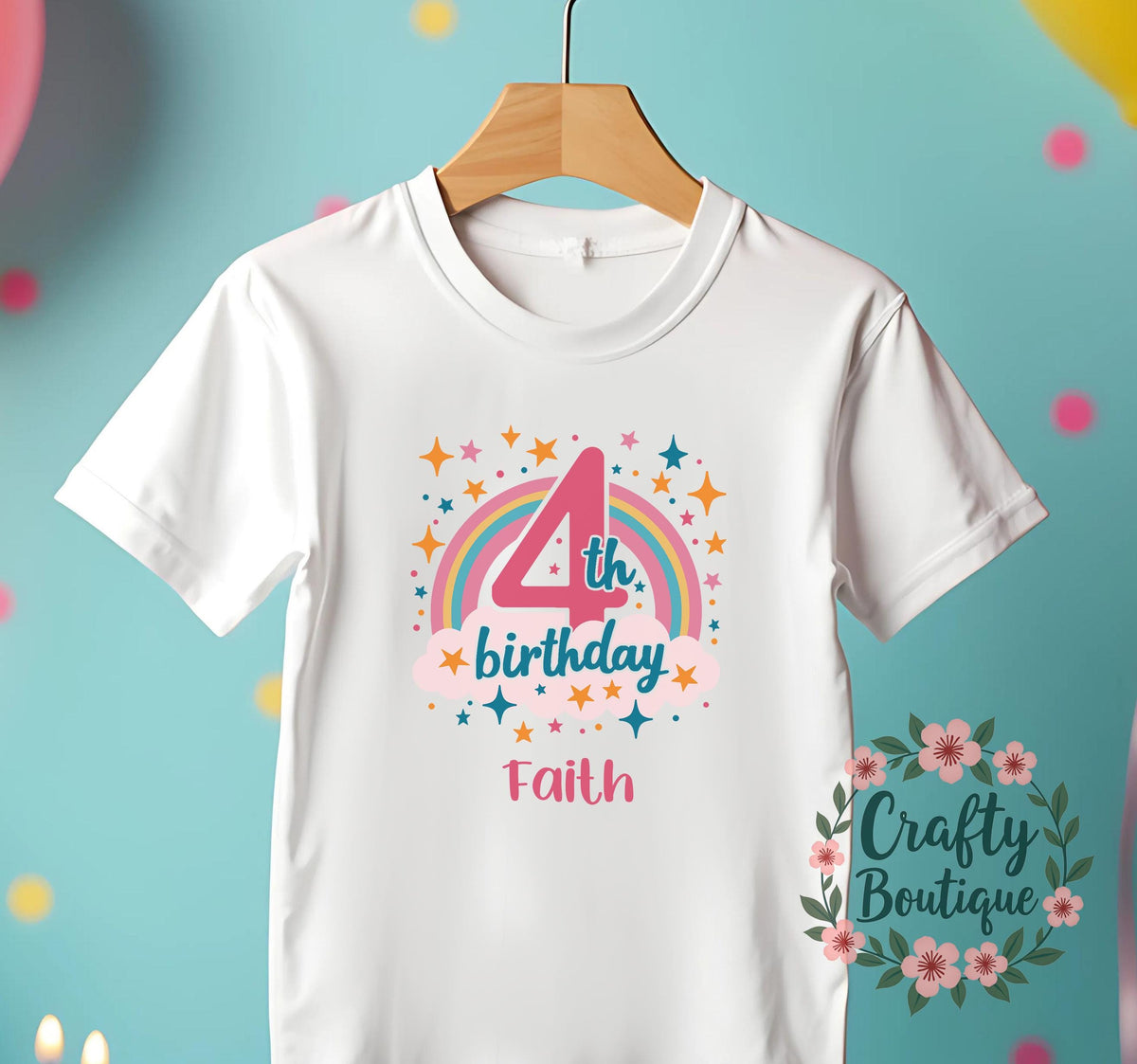4th Birthday Tshirt Girls Number 4 Shirt Girl Birthday T shirt I Am 4 Tee 4th Birthday PJs Personalised Gift Idea Four Pajamas 1266 Graphic Tee – Aesthetic Look · Must-Have Style