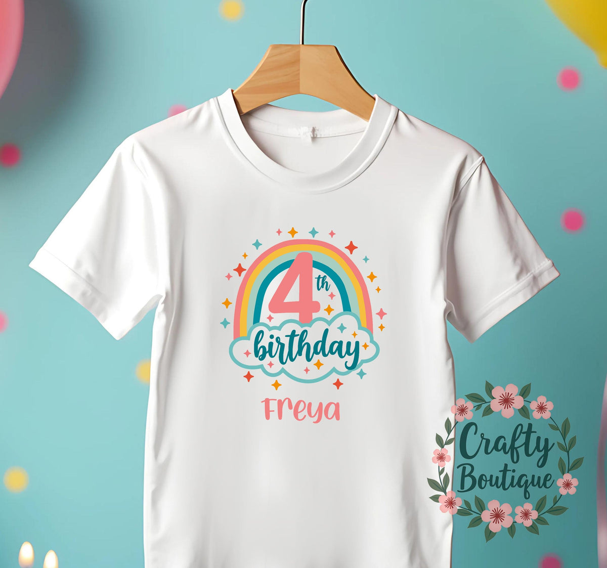 4th Birthday Tshirt Girls Number 4 Shirt Girl Birthday T shirt I Am 4 Tee 4th Birthday PJs Personalised Gift Idea Four Pajamas 1268 Graphic Tee – Cozy Vibes · Perfect For Daily Wear