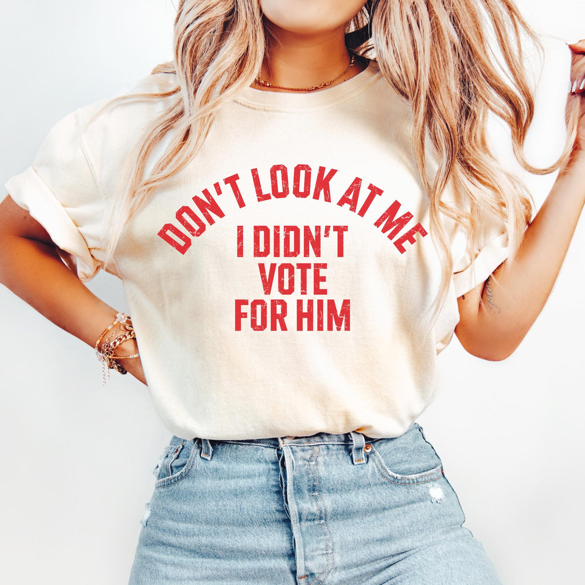Comfort Colors Don39t Look At Me I didn39t Vote For Him FDT Subtle Fuck Trump Anti Trump Anti Trump Shirt Anti Maga Shirt Liberal Shirt Graphic Tee – Fan Favorite · Must-Have Style
