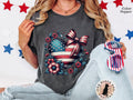 Vintage Patriotic 4th of July TShirt Coquette American Flag Tee Shirt for Independence Day Shirt 4th of July Americana TShirt Summer BBQ Graphic Tee – Aesthetic Look · Trending Graphic Apparel