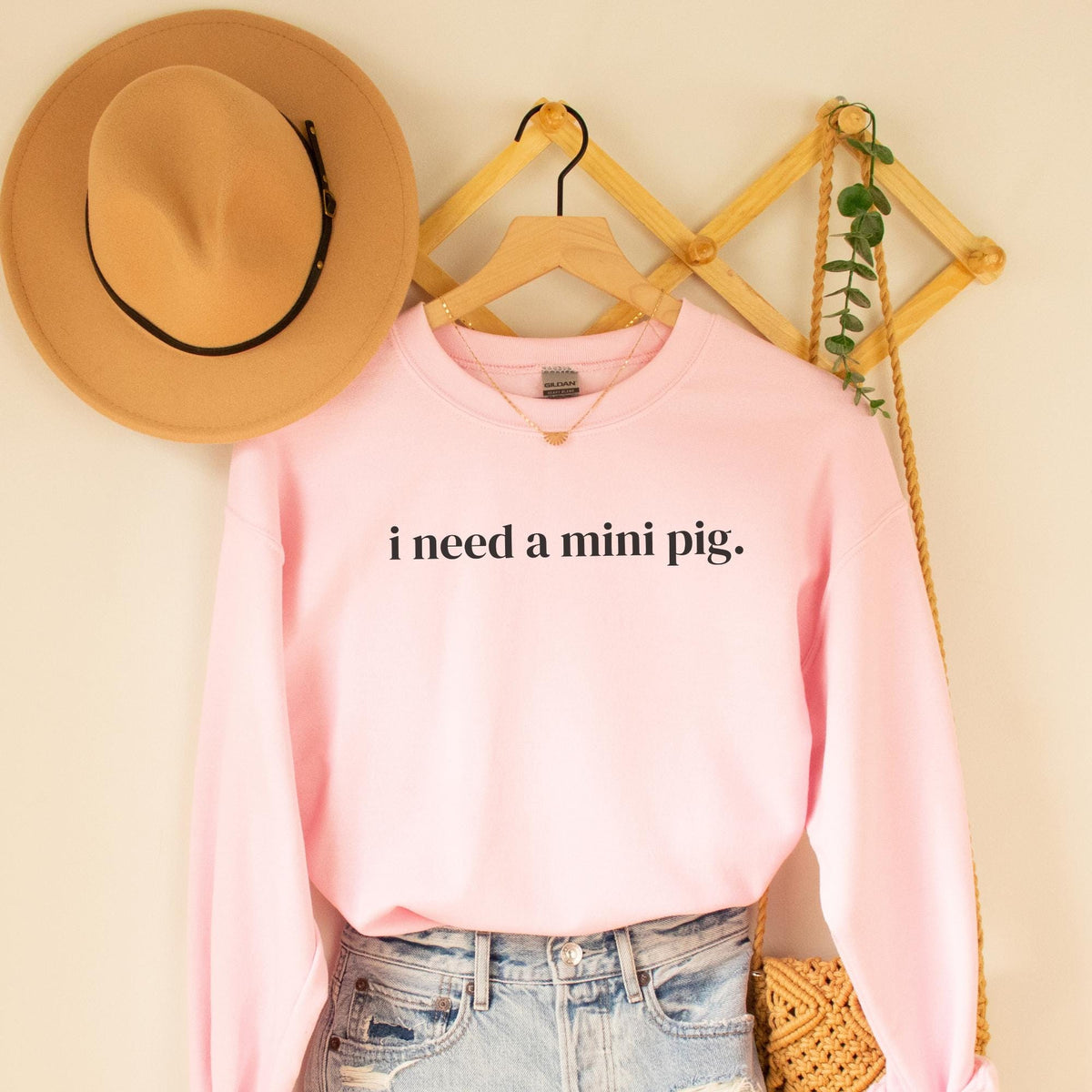 Silly Mini Pig Sweatshirt for Daughter Who Wants a Mini Pig Funny Saying Animal Lover Shirt for Farmer Gift for Friend Who Loves Mini Pigs Sweatshirt – Cozy Vibes · Trending Graphic Apparel