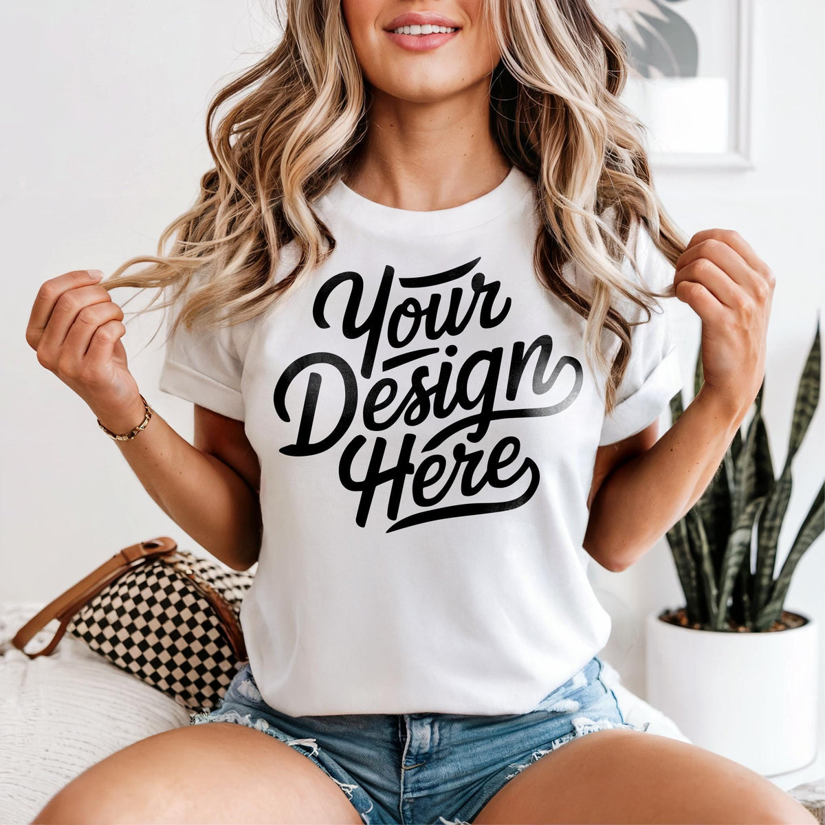 White 1717 Mockup White T shirt Mockup White 1717 Model Mockup White Shirt Mockup POD 1717 Graphic Tee – Aesthetic Look · Must-Have Style
