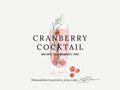 Cranberry Cocktail Watercolor Clipart Illustration Watercolor Cocktail Graphic Signature Drink PNG Wedding Sign Bar Menu Mocktail Graphic Tee – Easygoing Wear · Perfect For Daily Wear