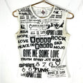 Vintage House Of Blues Tank Top Women39s Medium White Aop Music Y2K Tank Top – Bold Style · Must-Have Style