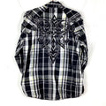 Vintage Y2K Roar Shirt Size XL Plaid Button Up Embroidered Long Sleeve Graphic Tee – Soft Feel · High-Quality Print
