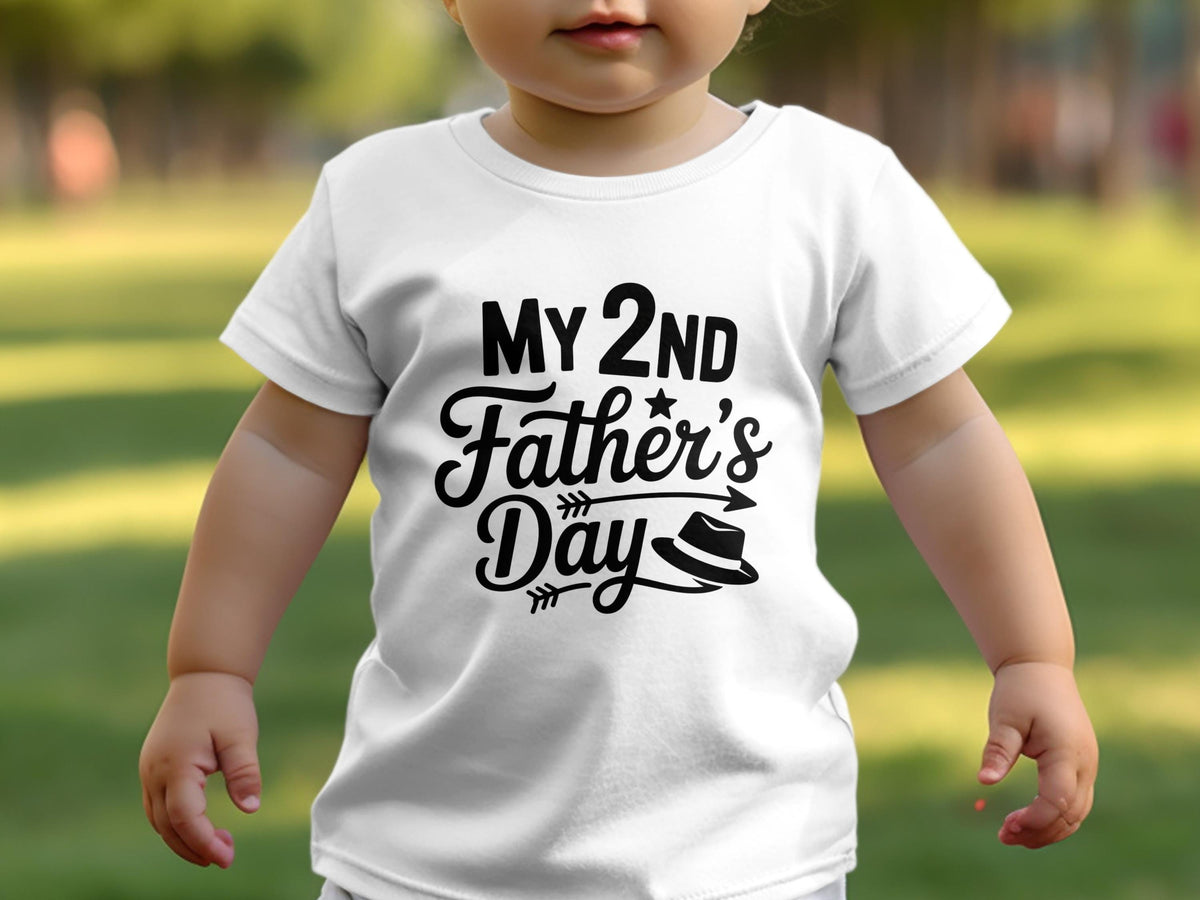 Boys 2nd Birthday Shirt My 2nd Father39s Day Boys Second Birthday TShirt White TShirt Toddler Birthday Shirt Graphic Tee – Soft Feel · Perfect For Daily Wear