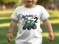 Boys 2nd Birthday T Shirt Tractor Design Birthday Boy Shirt Toddler White TShirt Second Birthday Outfit Cute Birthday Gift Graphic Tee – Bold Style · Top Pick For Any Outfit