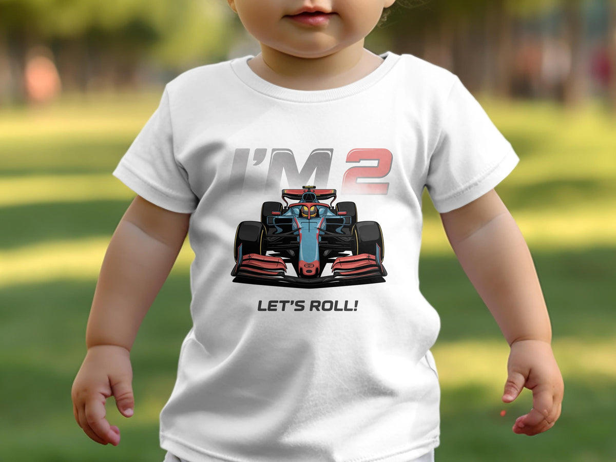 Boys 2nd birthday t shirt white tshirt race car theme boys second birthday shirt let39s roll boys birthday tshirt Graphic Tee – Aesthetic Look · Trending Graphic Apparel