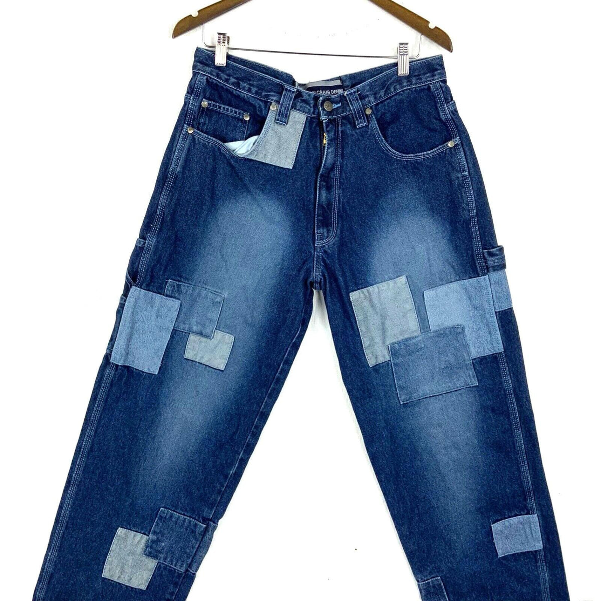 Y2K Jordan Craig Patchwork Carpenter Denim Jean Size 33x315 Blue Streetwear Graphic Tee – Fan Favorite · Top Pick For Any Outfit