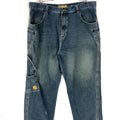 Vintage Timberland Boot Company Denim Jean 42 Dark Wash Baggy Y2K Carpenter Tote Bag – Soft Feel · Must-Have Style